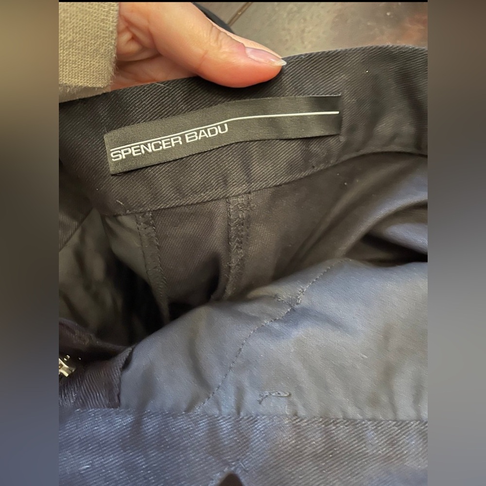 Spencer Badu Black Paneled Cargo Pants - Picture 4 of 6